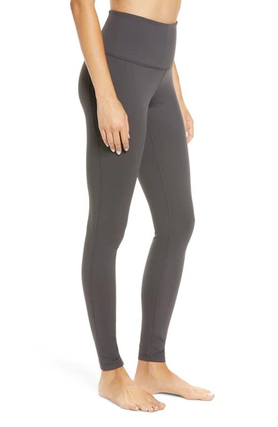 Zella Live In High Waist Leggings In Grey Forged