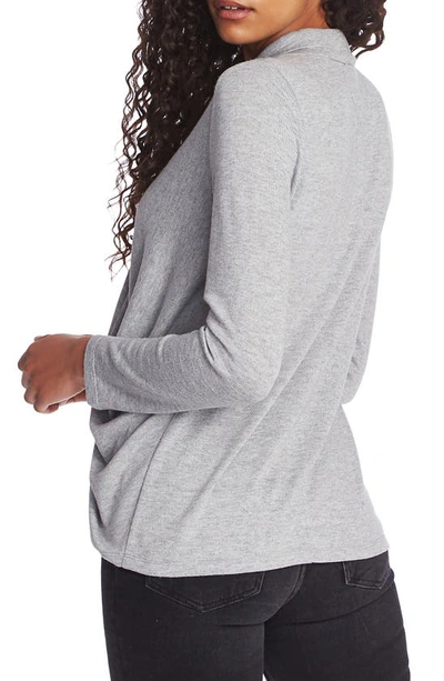 Shop 1.state Cozy Knit Top In Silver Heather