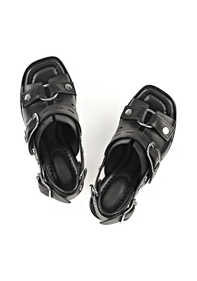 Shop Alexander Wang Edda High Heel Sandal In Black