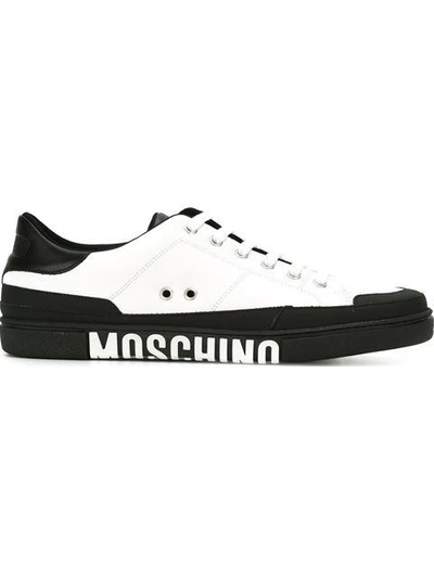 Shop Moschino Logo Low-top Sneakers