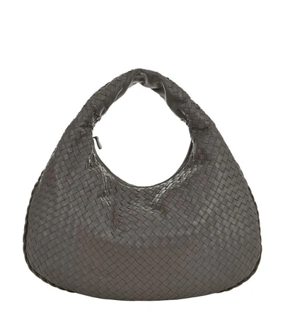 Shop Bottega Veneta Medium Intrecciato Veneta Hobo Bag In New Light Grey