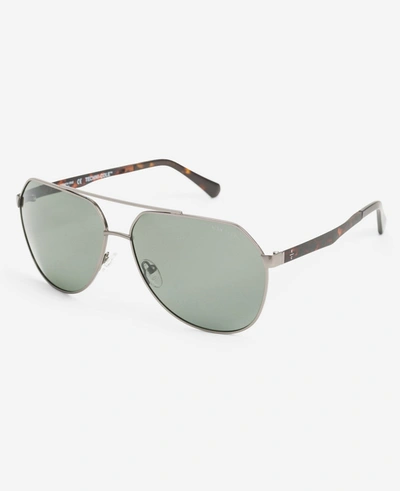 Shop Kenneth Cole Ultem Unisex Sunglasses In Matte Gunmetal