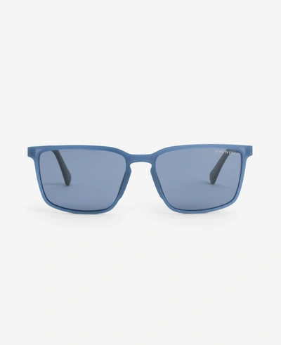 Shop Kenneth Cole Ultem Unisex Sunglasses In Matte Blue