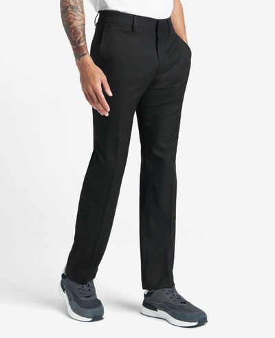 Shop Reaction Kenneth Cole Premium Stretch Twill Slim-fit Flex Waistband Dress Pant In Black
