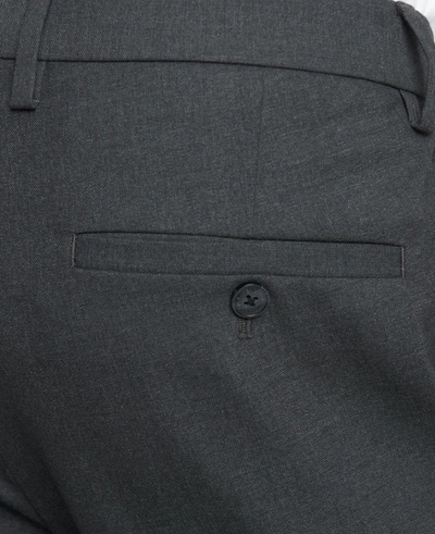 Shop Reaction Kenneth Cole Premium Stretch Twill Slim-fit Flex Waistband Dress Pant In Dk. Htr. Grey