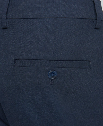 Shop Reaction Kenneth Cole Premium Stretch Twill Slim-fit Flex Waistband Dress Pant In Dark Navy