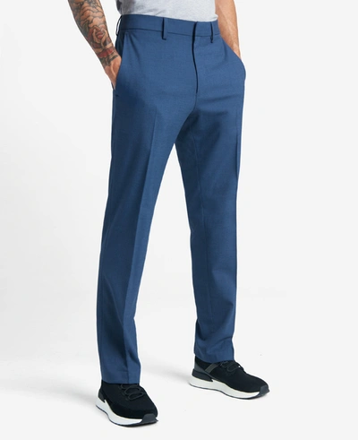Shop Reaction Kenneth Cole Premium Stretch Twill Slim-fit Flex Waistband Dress Pant In Chambray