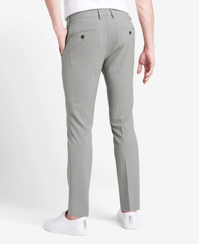 Shop Reaction Kenneth Cole Stretch Solid Skinny-fit Flex Waistband Dress Pant In Grey