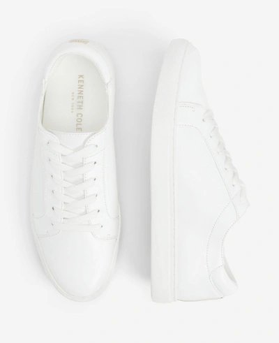 Shop Kenneth Cole Women's Leather Kam Sneaker In White