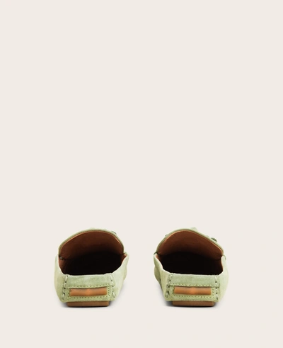 Gentle Souls Mina Bow Detail Driver Mule In Basil