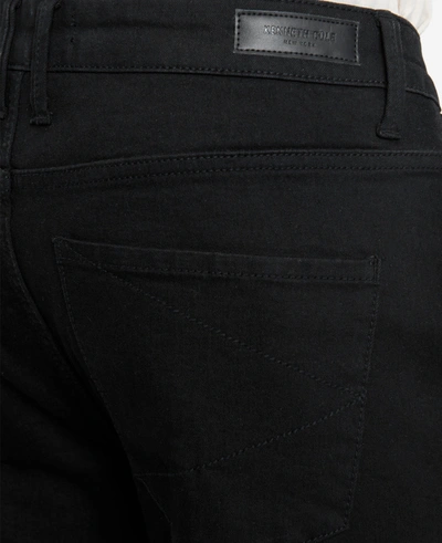 Shop Kenneth Cole Slim-fit Recycled Stretch Denim Jeans In Watts - Black