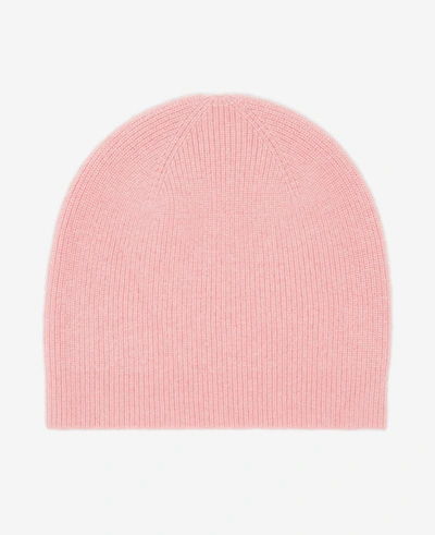 Shop Kenneth Cole Site Exclusive! Wool Cashmere Rib Knit Beanie Hat In Blush