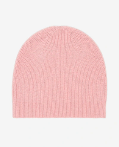 Kenneth Cole Site Exclusive! Wool Cashmere Rib Knit Beanie Hat In Blush