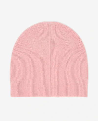 Kenneth Cole Site Exclusive! Wool Cashmere Rib Knit Beanie Hat In Blush