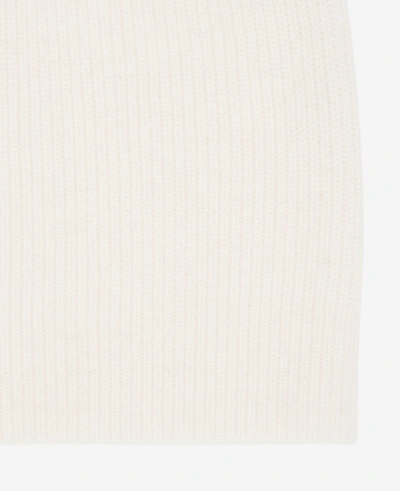 Shop Kenneth Cole Site Exclusive! Wool Cashmere Rib Knit Beanie Hat In Cream
