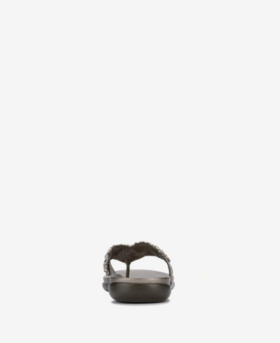 Shop Reaction Kenneth Cole Glam-athon Thong Sandal In Pewter