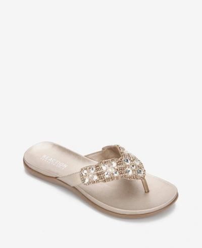Shop Reaction Kenneth Cole Glam-athon Thong Sandal In Champagne