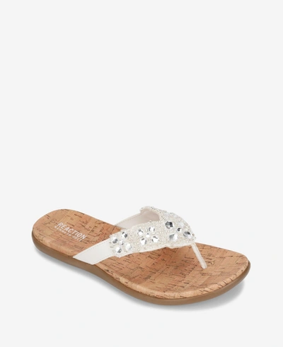 Shop Reaction Kenneth Cole Glam-athon Thong Sandal In White