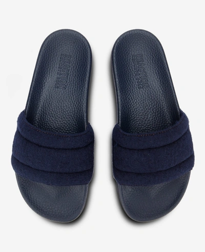 Shop Reaction Kenneth Cole Screen Quilted Slide Sandal In Navy