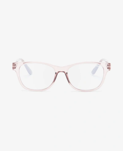 Shop Reaction Kenneth Cole Rectangular Unisex Blue Light Glasses In Pink