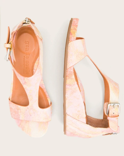 Shop Gentle Souls Gisele T-strap Sandal In Tropical Multi