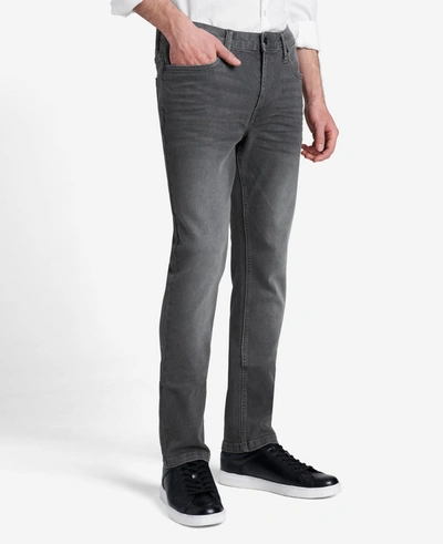 Shop Kenneth Cole Slim-fit Recycled Stretch Denim Jeans In Laight - Grey