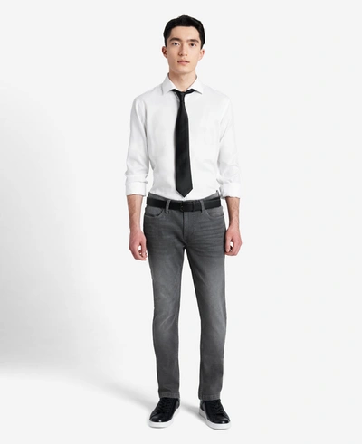 Kenneth Cole Slim-fit Recycled Stretch Denim Jeans In Laight - Grey