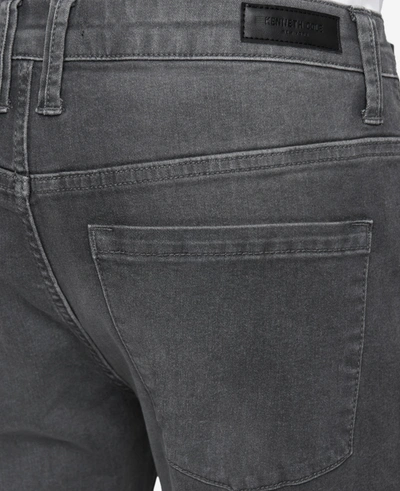Kenneth Cole Slim-fit Recycled Stretch Denim Jeans In Laight - Grey