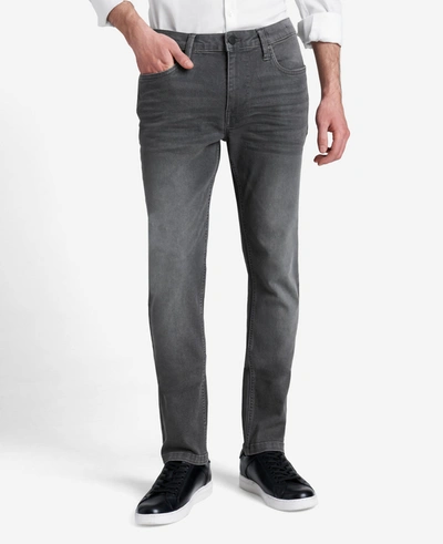 Shop Kenneth Cole Slim-fit Recycled Stretch Denim Jeans In Laight - Grey