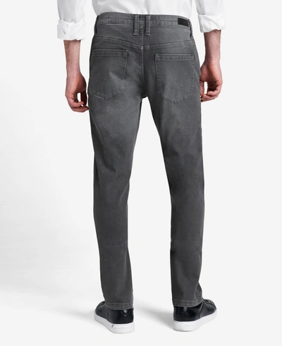 Shop Kenneth Cole Slim-fit Recycled Stretch Denim Jeans In Laight - Grey