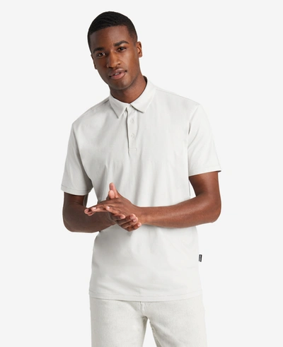 Shop Kenneth Cole Essential Tailored Polo In Medium Grey