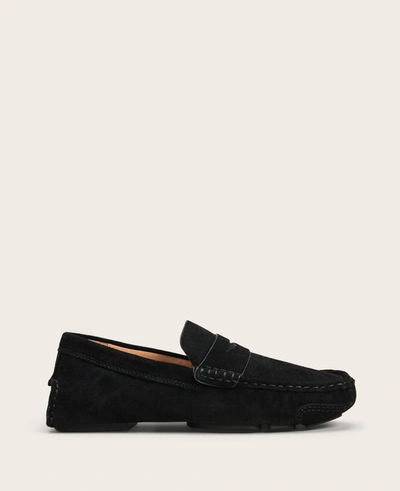 Shop Gentle Souls Mateo Driver Penny Loafer In Black