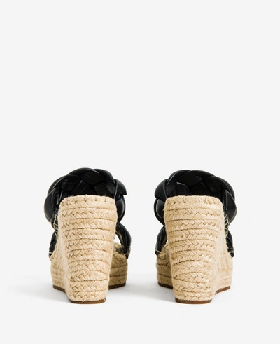 Shop Kenneth Cole Olivia Braided Wedge Espadrille Sandal In Black