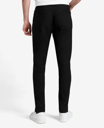 Kenneth Cole Water-resistant Flexible 5-pocket Pant In Black