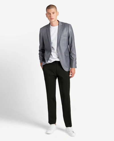 Shop Kenneth Cole Stretch Micro Check Modern-fit Techni-cole Dress Pant In Black