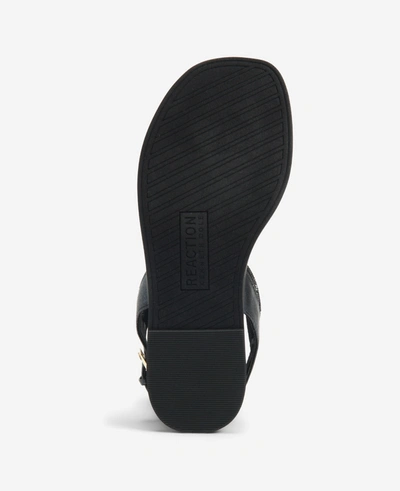 Shop Reaction Kenneth Cole Warren Knot Flat Sandal In Black Micro