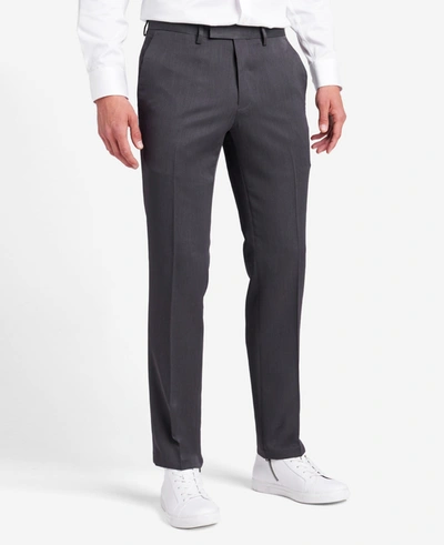 Shop Kenneth Cole Urban Heather Slim-fit Dress Pant In Medium Grey