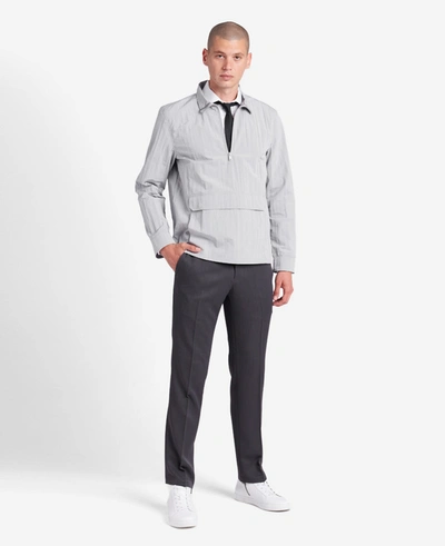 Shop Kenneth Cole Urban Heather Slim-fit Dress Pant In Medium Grey