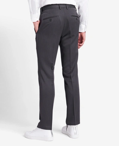 Shop Kenneth Cole Urban Heather Slim-fit Dress Pant In Medium Grey