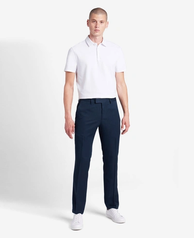 Shop Kenneth Cole Urban Heather Slim-fit Dress Pant In Blue