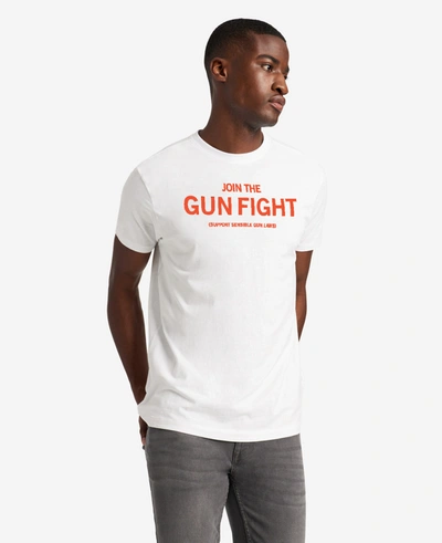 Shop Kenneth Cole Site Exclusive! Join The Gun Fight T-shirt In White
