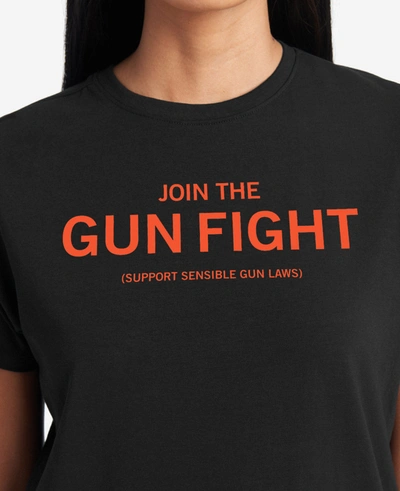 Kenneth Cole Site Exclusive! Join The Gun Fight T-shirt In Black