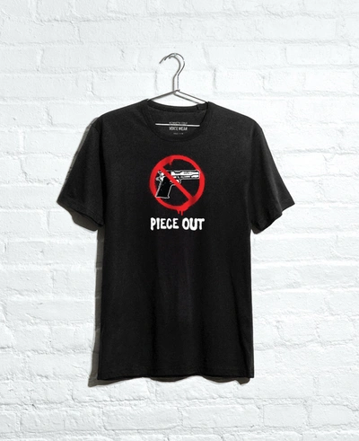 Shop Kenneth Cole Site Exclusive! Piece Out T-shirt In Black