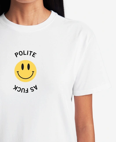 Shop Kenneth Cole Site Exclusive! Polite As Fuck T-shirt In White