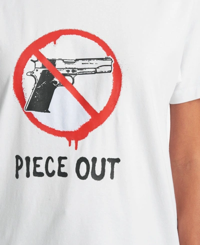 Kenneth Cole Site Exclusive! Piece Out T-shirt In White