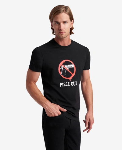 Kenneth Cole Site Exclusive! Piece Out T-shirt In Black