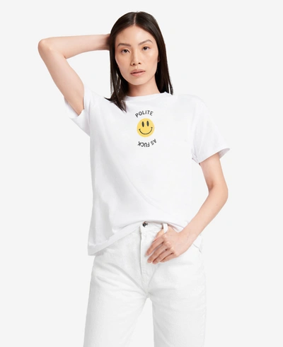 Shop Kenneth Cole Site Exclusive! Polite As Fuck T-shirt In White
