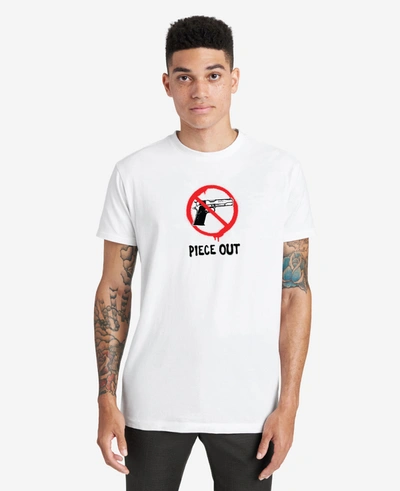 Kenneth Cole Site Exclusive! Piece Out T-shirt In White