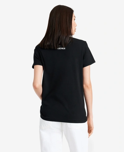 Shop Kenneth Cole Site Exclusive! Piece Out T-shirt In Black