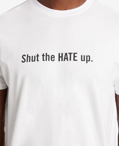 Kenneth Cole Site Exclusive! Shut The Hate Up T-shirt In White